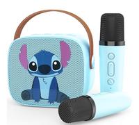OsouYY Karaoke Machine Kids, Upgrade Karaoke Machine 2 Wireless Microphones, Mini Karaoke Bluetooth Speaker with Party Led Lights, Gifts for Boys Girls Children Toddler, Toys for Children Blue (blue)