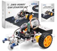 OSOYOO 2WD Robot Car Starter Kit for Arduino - Smart Educational Robotics Kit for Beginners and Adults | Build, Code & Control via WiFi, Bluetooth, IR | Learn Programming & Electronics