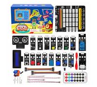 OSOYOO Starter Kit for BBC Micro:bit V2 V1.5 | STEM Coding & Electronics Learning Kit for Teenages & Beginners | Includes Plug & Play Development Board for Microbit, 20+ Sensors & Sample Projects