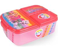 OSP p:os 33429 Lunch Box with Paw Patrol Boy Design, with 3 Compartments, Approx. 14 x 18.5 x 5.5 cm, Plastic, BPA and Phthalate Ideal for Breakfast Break, Nursery and School, Multi-Coloured