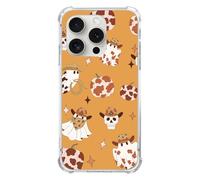 Ospavbinez Cowboy Cowgirl Halloween Ghosts Pumpkins Phone Case Compatible with iPhone 16 Pro Max, Hippie Fall Phone Cover for iPhone 16 Pro Max