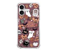 Ospavbinez Witchy Halloween Phone Case Compatible with iPhone 16 Plus, Spooky Ghosts Pumpkins Phone Cover for iPhone 16 Plus