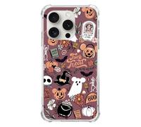 Ospavbinez Witchy Halloween Phone Case Compatible with iPhone 16 Pro Max, Spooky Ghosts Pumpkins Phone Cover for iPhone 16 Pro Max