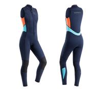 Osprey | 3mm Long Jane Sleeveless Wetsuit with Front Zip, Protective Knee Pads, Watersports Paddleboarding Sailing, Swimming Suit, Coral ST