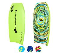 Osprey 40” Bodyboard for Teens and Adults, Lightweight Deck Boogie Board with Leash, Durable Core for Surfing & Bodysurfing, Green