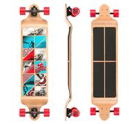 Osprey | Twin Tip Longboard, 41inch Complete Skateboard, 7-Ply Canadian Maple, For Kids Adults and Beginners, Nexus, Multiple Colours
