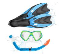 Osprey Action Sports Osprey Junior Snorkel Set with Flippers & Fins, Blue Size XXXS Osprey Action Sports Blue