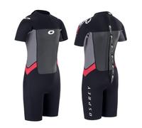 Osprey Action Sports Shorty Origin Wetsuit Short Sleeve Wetsuit Red | Size: L X Tall Osprey Action Sports Red L X Tall