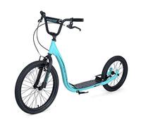 Osprey BMX Scooter | Adult Scooter with Big Wheels, Adjustable Handlebars and Off-Road Calliper Brakes, Blue