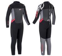 Osprey Boys Full Length 5 mm Winter Wetsuit, Kids Neoprene Surfing Bodyboarding Wetsuit, Origin, Red, Medium Short
