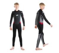Osprey Boys Osp B Long - Origin Full Length Wetsuit, Black / Red, M Short EU