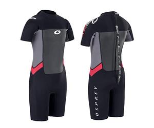 Osprey Boys Osp B - Origin Shorty Wetsuit, Black / Red, M EU