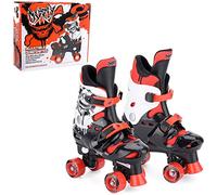 Osprey Boys Quad Skates - Black/White/Red, Size 13-3