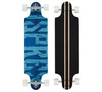 Osprey Complete Blue Longboard Skateboard, 38” ABEC 9 Bearing, Text
