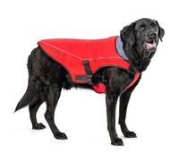 Osprey Dog Coat Water Resistant, Adjustable, Sherpa Fleece, Reflective Trim, Convenient Lead Access, Red XS