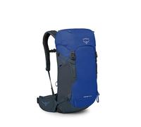 Osprey Kestrel LT 28L Men's Backpacking Backpack - Lightweight Hiking & Travel Bag with Waterproof Raincover, Rays Blue