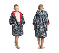 Osprey Kids Changing Robe, Waterproof, Warm Fleece Lined Changing Robe with Hood, for Swimming, Surfing and Outdoor Use, Camo