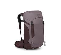 Osprey Kyte LT 35L Women's Backpacking Backpack - Lightweight Hiking & Travel Bag with Waterproof Raincover, Graphite Purple