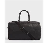 OSPREY LONDON Men's The Carter Leather Holdall Bag in Black OSPREY LONDON Black