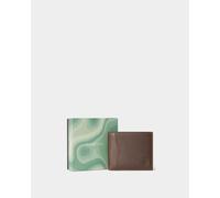 OSPREY LONDON Men's The Compass Leather Coin Wallet in Tan OSPREY LONDON Tan One Size