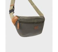OSPREY LONDON Men's The Grantham Waxed Canvas & Leather Bumbag in Khaki OSPREY LONDON Khaki