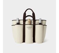 OSPREY LONDON The Great Gaddesden Canvas Picnic Bag in Ivory OSPREY LONDON Ivory