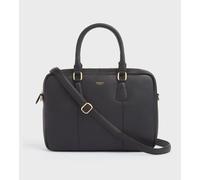 OSPREY LONDON Women's The Adaline Leather Laptop Bag in Black OSPREY LONDON Black One Size