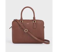 OSPREY LONDON Women's The Adaline Leather Laptop Bag in Tan OSPREY LONDON Tan One Size