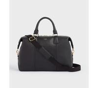 OSPREY LONDON Women's The Adaline Leather Weekender in Black OSPREY LONDON Black