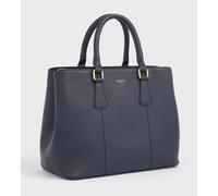 OSPREY LONDON Women's The Adaline Leather Workbag in Navy OSPREY LONDON Navy One Size