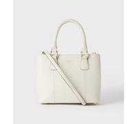 OSPREY LONDON Women's The Adaline Mini Leather Grab Bag in White OSPREY LONDON White One Size