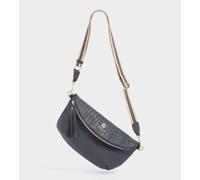 OSPREY LONDON Women's The Milano Italian Leather Sling Bag in Midnight OSPREY LONDON Midnight One Size