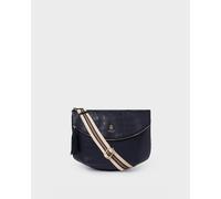 OSPREY LONDON Women's The Milano Large Italian Leather Crossbody Bag in Midnight OSPREY LONDON Midnight One Size