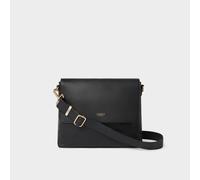 OSPREY LONDON Women's The Runner Leather Crossbody Bag in Black OSPREY LONDON Black One Size