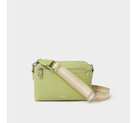 OSPREY LONDON Women's The Stella Leather Crossbody Bag in Light Green OSPREY LONDON Light Green One Size