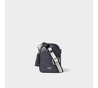 OSPREY LONDON Women's The Stella Leather Phone Bag in Navy OSPREY LONDON Navy One Size