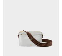 OSPREY LONDON Women's The Voyage Nylon Crossbody Bag in Light Grey OSPREY LONDON Light Grey One Size