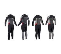 Osprey Men's Full Length 3 mm Summer Wetsuit, Adult Neoprene Surfing Diving Origin, Red, XXL & Boys' Osp B Long Origin, Black Red, M