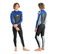 Osprey Men's Full Length 3 mm Summer Wetsuit, Adult Neoprene Surfing Diving Wetsuit, Origin, Blue, M
