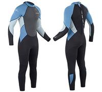 Osprey Mens Full Length 3mm Summer Wetsuit, Adult Neoprene Surfing Diving Wetsuit, Zero, Blue