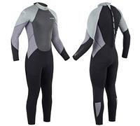 Osprey Mens Full Length 5mm Winter Wetsuit, Adult Neoprene Surfing Diving Wetsuit, Zero, Grey