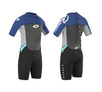 Osprey Men's Shorty 3 mm Summer Wetsuit, Adult Short Sleeve Neoprene Surfing Diving Wetsuit, Origin, Multiple Colours, Blue, XS