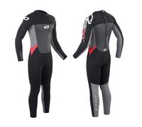 Osprey Origin Mens Long 5Mm Wetsuit (Black/Red), Black/Red, Size Xl/40 Inch, Men Black/Red