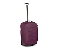 Osprey Ozone 2-Wheel Carry-On - Lightweight Carry-On Luggage with Oversized Wheels and Trolley Handle - Rolling Travel Suitcase for Air Travel, Overhead Compartments and Weekend Trips, Moody Burgundy