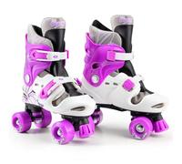 Osprey Roller Skates | for Kids, Beginners, Adjustable Sizing Quad Skates, 4 Wheel Skates, Durable Safe-Lock Straps, Multiple Colours, Purple
