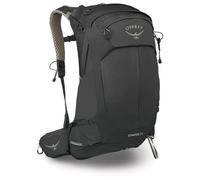 Osprey Stratos 24L Men's Hiking Backpack - Adjustable Daypack with Waterproof Raincover & Bottle Pockets, Raven Black