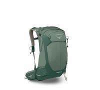 Osprey Stratos 24L Men's Hiking Backpack - Adjustable Daypack with Waterproof Raincover & Bottle Pockets, Pine Leaf