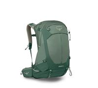 Osprey Stratos 34L Men's Hiking Backpack - Camping Bag with Waterproof Raincover, Bottle Pockets, & Gear Straps, Pine Leaf