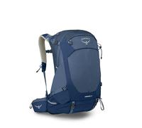 Osprey Stratos 34L Men's Hiking Backpack - Camping Bag with Waterproof Raincover, Bottle Pockets, & Gear Straps, Nirvana Blue