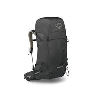 Osprey Stratos 44L Men's Hiking Backpack - Lightweight Backpacking Pack with Waterproof Raincover - Camping Bag, Raven Black